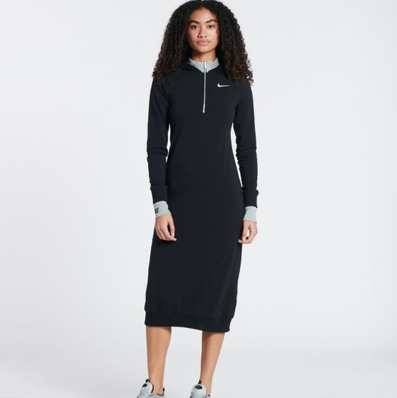 Nike | Dresses | Womens Nike Nsw Icon Clash Long Sleeve Hoodie Dress |  Poshmark